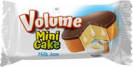 Кекс Volume Mini в какао глазури с соусом молочный джем 16 гр