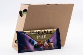 Молочный шоколад Pergale с начинкой из лесных ягод 100 гр