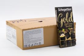 Шоколад темный Schogetten Gold с какао-кремом и фундуком 100 гр