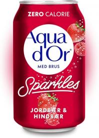 Напиток Aqua d Or Jordber and Hindber клубника и малина 330 мл