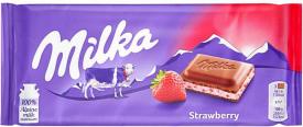 Молочный шоколад Milka Strawberry Yoghurt 100 гр