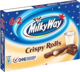 Шоколадные палочки Milky Way Crispy Rolls 150 грамм
