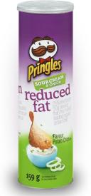 Чипсы Pringles sour cream & onion (Обезжиренные) 158 грамм