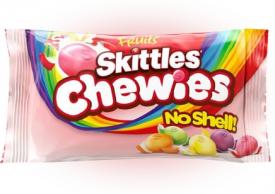 Жевательные конфеты Skittles Chewies без скорлупы 38 гр