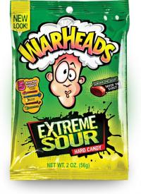 Карамель леденцовая суперкислая WarHeads Extreme Sour 56 грамм