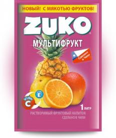 Растворимый напиток ZUKO Мультифрукт 25 грамм